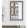 thumbnail image 3 of Bathroom Mirrors for Wall, Rectangle Frame Wall Mounted Mirror Vertical or Horizontal Hanging for Living Room, Bedroom (32''x24'' -Silver Frame), 3 of 7