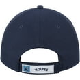 thumbnail image 4 of Men's New Era Navy Minnesota Timberwolves Official Team Color The League 9FORTY Adjustable Hat, 4 of 4