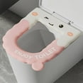 thumbnail image 1 of Lekihaqq Waterproof Toilet Seat Cover Wash-Free EVA Cushion Soft Comfort Elastic Adhesive Pad Universal Fit Home Bathroom Accessory, 1 of 6