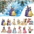 thumbnail image 2 of Decoración colgante de Navidad de princesa de Disney, adorno para árbol de Navidad, decoración para fiesta de Navidad, jazmín, Ariel, Bella, Aurora, Blancanieves, 2 of 4