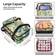 thumbnail image 3 of Landscape Double Layer Insulated Lunch Bag with Two Compartments, Large Capacity, Hand Carry, 7.1x11.4x16.1 Inches, 3 of 6