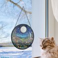 thumbnail image 5 of Customized Boho Moonlit Wildflower Meadow Ornament Window Hanging Suncatcher Home Decor Garden Halloween Christmas Party Wedding Housewarming Gifts, Stained 2025, Festive Home, 5 of 6