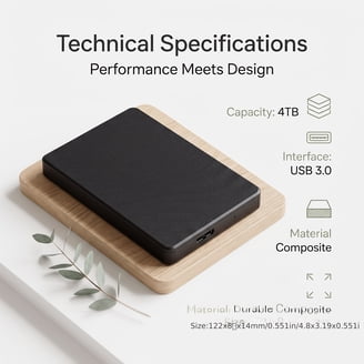 Toshiba Canvio Advance Portable External Hard Drive 4TB Black