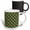 Multicolor, variant on 3drose, Art Deco Tropical Beach Palm Vacation Green Cut Out, 11oz Two-tone Blue Mug