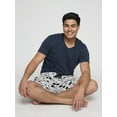 thumbnail image 7 of Mens Disney Mickey Mouse Pajama Sleep Shorts Gray Black Pockets, 7 of 7