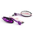 thumbnail image 3 of Universal Motorcycle Rearview Mirrors Rear View Mirror 8mm 10mm Purple, 3 of 5