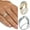 Gold, variant on Two-tone Exquisite Wedding Band Smooth Surface Twisted Rhinestone Women Ring Charm Jewelry