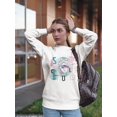 thumbnail image 2 of Sculpture In Pastel Colors Sweatshirt Women -Image by Shutterstock, Female XX-Large, 2 of 4