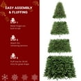 thumbnail image 3 of 10ft Christmas Tree with 1200 Lights, Warm Color with Colorful 10 Modes, Remote Control, 5090 Branches, PVC Material, Green, 3 of 7