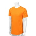 thumbnail image 3 of Allsense Men's Lightweight Color Longline Modern Fit T-Shirt Short Sleeve Orange XL, 3 of 3
