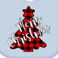 thumbnail image 4 of Inktastic Red Buffalo Plaid Christmas Tree Boys or Girls Baby Bib, 4 of 4