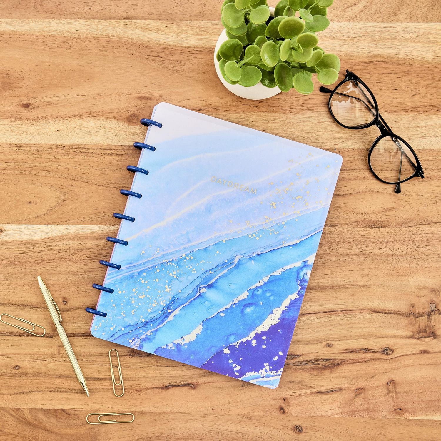Simply by Happy Planner, New Day New Start Weekly Monthly Planner, Classic 7" x 9.25" Size, July 2024-June 2025