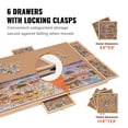 thumbnail image 4 of VEVOR 2000 Piece Puzzle Board Drawer Cover Portable Wooden Jigsaw 40.2"x29.4", 4 of 9