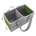 thumbnail image 3 of Bolso De Fieltro Multifuncional Bolso de fieltro - Contenedores de almacenamiento de fieltro plegables con asas (verde militar), 3 of 3