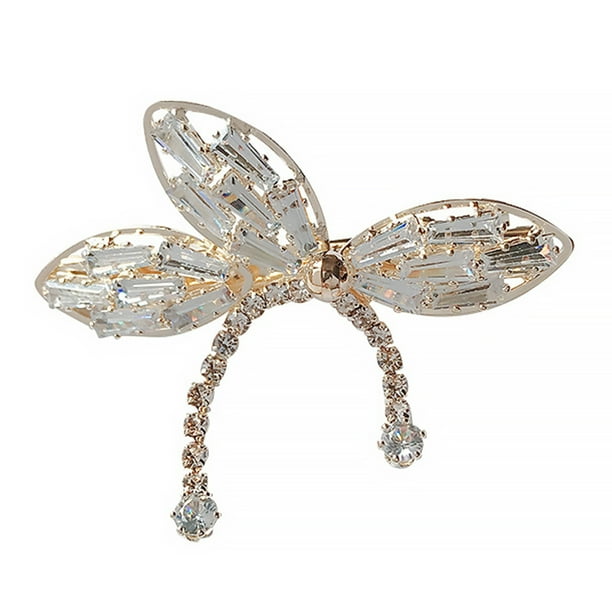 1 unid mariposa forma de pelo tassel tassel pelo pinza de rhinestone horquilla horquilla pateado