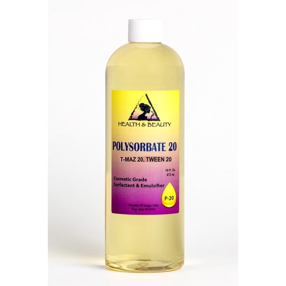 Polysorbate 20 t-maz 20 tween 20 solubilizer surfactant & emulsifier pure 16 oz