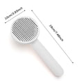 thumbnail image 3 of Bathing Brushespet Grooming Shedding Brush Little Bee Self Cleaning Slicker Undercoat Rake Combyellow, 3 of 4