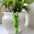 thumbnail image 5 of Yucurem Funny Frog Figurines, Resin Hanging Sculpture Outdoor Statue Plant Pot Decorations for Home Garden Fence Balcony Patio Lawn Yard Ornaments (Front), 5 of 8