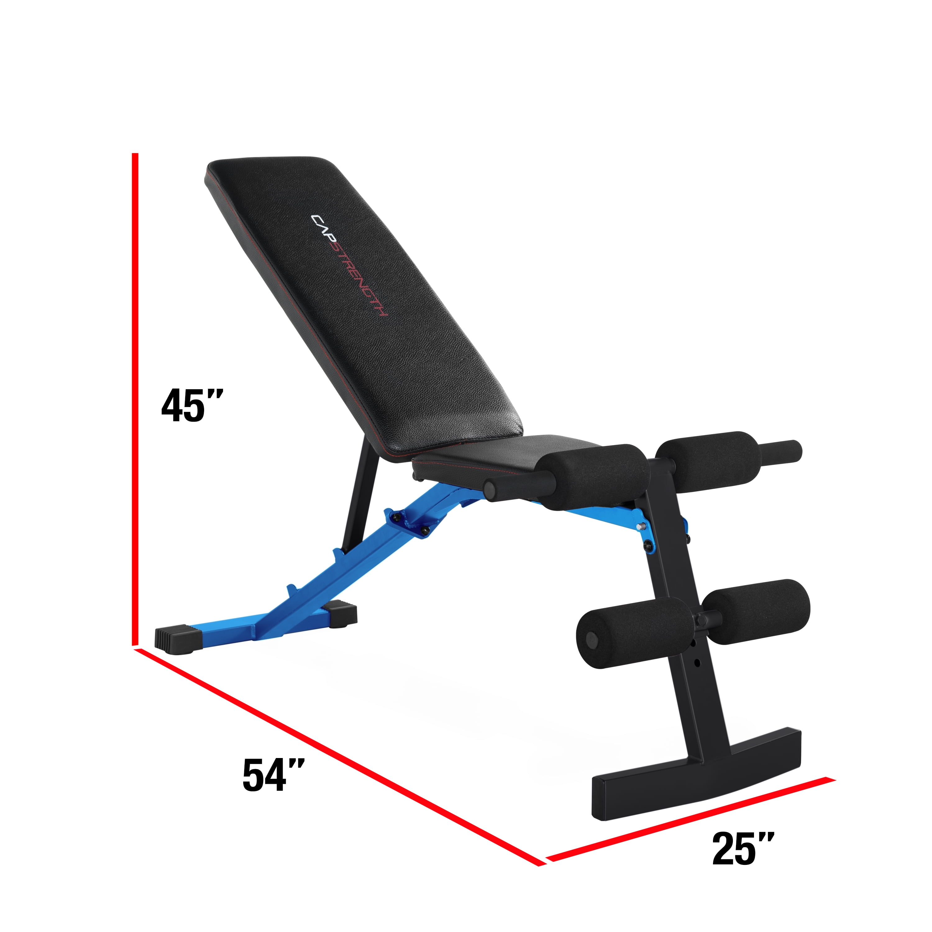 Cap strength fid bench with 150 lb dumbbell set sale