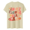 thumbnail image 4 of ibiyuan Girls Tshirts Casual Short Sleeve Shirts Summer Round Neck Graphic Hearts Girl Tops Size 10-12 Basic Tees Cute Kids Cotton Summer Top,6-7 Years, 4 of 4