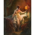 thumbnail image 2 of Emile Tabary 15x18 Gold Ornate Wood Frame and Double Matted Museum Art Print Titled - In the Boudoir, 2 of 4