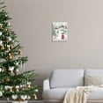 thumbnail image 2 of Stupell Cheerful Snowman Red Sleigh Sled Holly Botanicals Wood Wall Art 10 x 15, 2 of 5