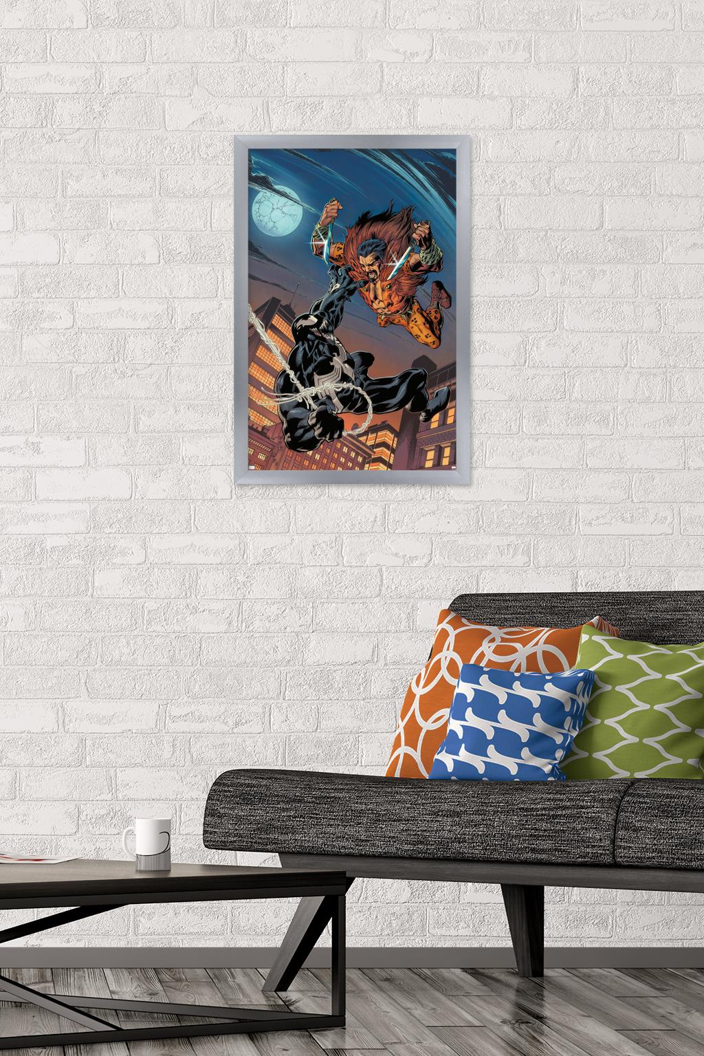 Marvel Kraven The Hunter - Venom #158 Wall Poster, 14.725" x 22.375" Framed