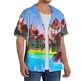 thumbnail image 4 of Sigee Mario Bc for Men's Casual Short Sleeve Button Down Shirts Men's Shirts Summer Large, 4 of 7