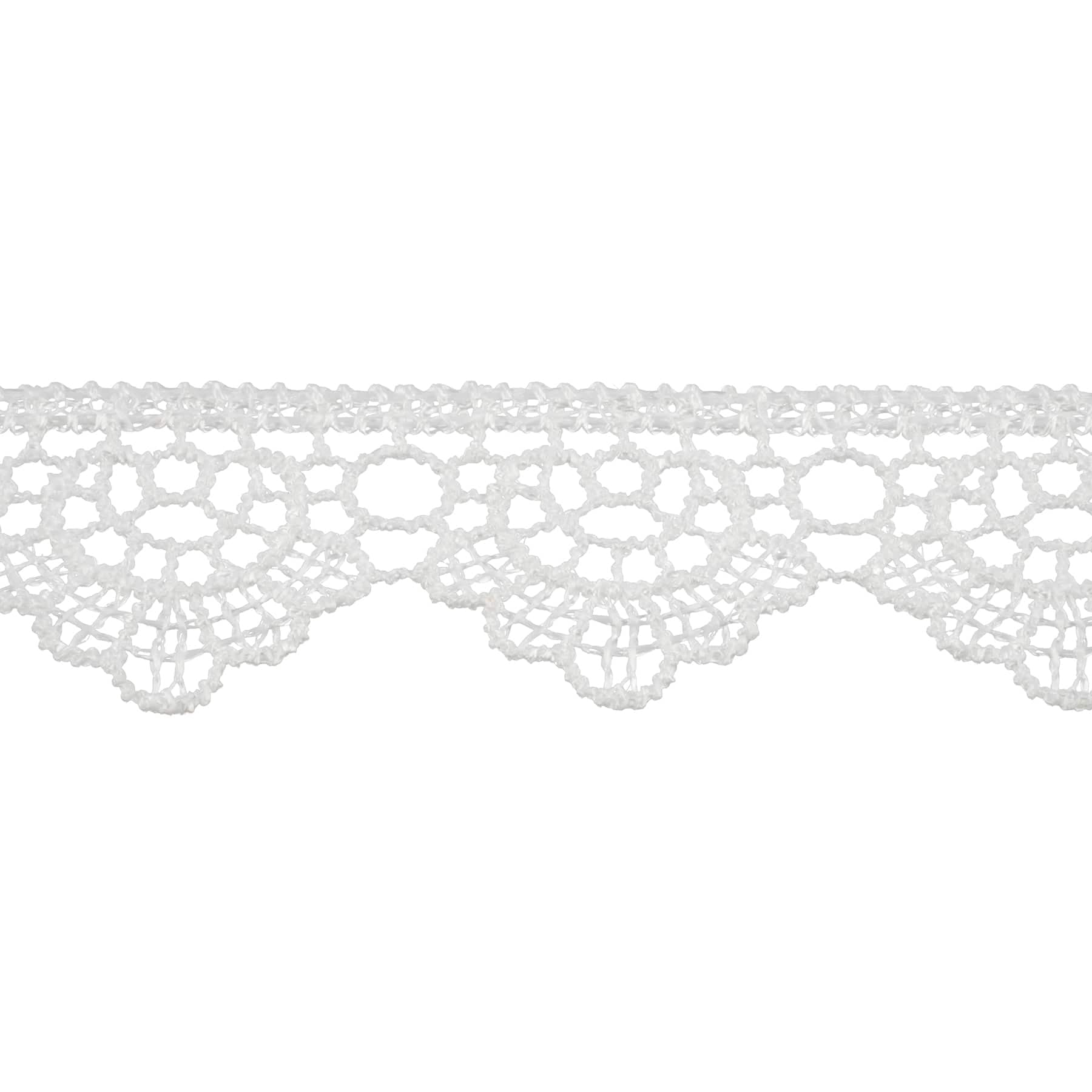12 Pack: 7/8" x 2yd. Lace Scallop Ribbon by Celebrate It