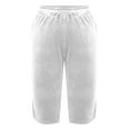 thumbnail image 5 of Aofany Capri Pants for Women Loose Side Slit Capri Pants Wide Leg Yoga Pants Cropped Workout Capris Pull on with Pockets, 5 of 6