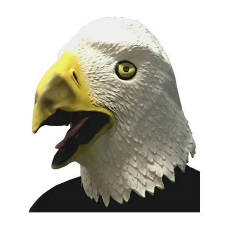 Adults Funny Bald Eagle Animal Full Overhead Latex Mask Costume Accessory