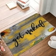 thumbnail image 5 of Sunflower Get Naked Bath Mat Funny Quote Memory Foam Rugs Rustic Wood Boards Retro Bathroom Soft Floor Mat 16"x24", 5 of 8