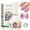 Taffy Sheer, variant on APUREE Clinically Proven HEMA-Free Gel Nail Polish Set Cat Eye: Dermatologist Tested Nail Strengthener Gel Polish | Sea Glaze Magnetic Shimmer UV Soak Off for Weak Thin Nails Growth | USDA Certified