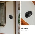 thumbnail image 3 of HAMPPLIES Camper Door Lock Replacement Black Metal Lock for Cabinet and Drawer Security, 3 of 8