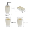 thumbnail image 2 of Unique Bargains 1 Set Reusable Bathroom Accessories Set for Bathroom Vanities Beige PS, 2 of 4