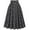 Black, variant on Pleated Skirt for Women High Waist Elastic Ruffle Skirts Solid Color Casual Flowy Swing Skirt