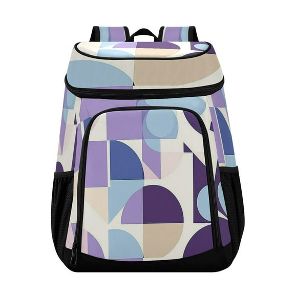 36 Can Capacity Insulated Backpack Cooler Lunch Bag for Picnics, Camping Bauhaus Design