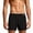 Black, variant on Mens Boxers Underwear Long Staple Combed Cotton Solid Color Loose Wide Version Antibacterial Crotch Breathable Home Loungewear Underpants