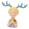 thumbnail image 4 of ARTESANÍa de RESINA ANTLERS ESTATUILLA ESCULTURA ORNAMENTOS JOYAS PORTA DECORACIONES Verde Macarena Adorno de mesa de astas, 4 of 8