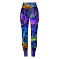 thumbnail image 6 of mgoYE Women Halloween Leggings Printed Casual Holiday Tights Elastic Waist Workout Jogger Yoga Pant Women Leggins Size L, 6 of 7