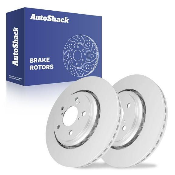 AutoShack Front Brake Rotors for Honda & Acura, Pilot 2016-2022 Odyssey 2015-2024 Ridgeline 2017-2024 MDX 2017-2020 Passport 2019-2024, AWD FWD V6 3.5L - Coated - ArmorStop - 12.6" (320 mm), 5-Lug