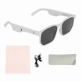 thumbnail image 1 of Bluetooth 5.0 Audio Glasses Lightweight Smart Eyewear for Music and Calls Gray White, 1 of 5