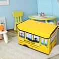 Toy Chest With FlipTop Lid Kids Collapsible Storage For Playroom