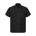 thumbnail image 6 of Doomiva Unisex Chef Coat Pressional Hotel Kitchen Chef Jacket Men Women Restaurant Canteen Working Uniform 02-Black 3XL, 6 of 7
