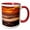 Red/White, variant on 3drose, California, La Jolla, Sunset over Tide Pools at Coast Blvd. Park., 11oz Two-tone Red Mug