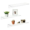 thumbnail image 3 of serony Contemporary Acrylic Storage Shelf Chic Book Shelf Holder for Bathroom Home Office Shelves Display Style A 1Set, 3 of 6
