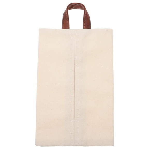 1 caja de pañuelos colgante de tela de lino y algodón para coche o casa.