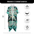 thumbnail image 6 of HELLHERO Loose Fit Bathing Suit Cover Up for Summer Polyester Lightweight Long Kimono Swimsuit Cover Up Turtle Print, 6 of 6