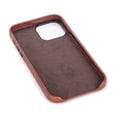 thumbnail image 4 of Dockem iPhone 13 Pro Max Exec M2 Wallet Case; Built-in Metal Plate, 2 Card Slots, Premium Synthetic Leather, Brown, 4 of 9