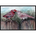 thumbnail image 1 of Carolines Treasures 8981JMAT Oiseau Rouge Alimentation Intérieure Ou Extérieure Mat- 24 x 36 Po., 1 of 4